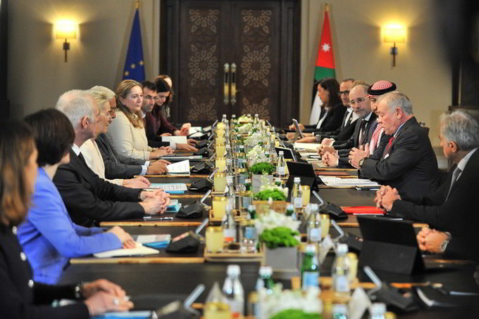 요르단에서 열린 EU-요르단 정상회의...