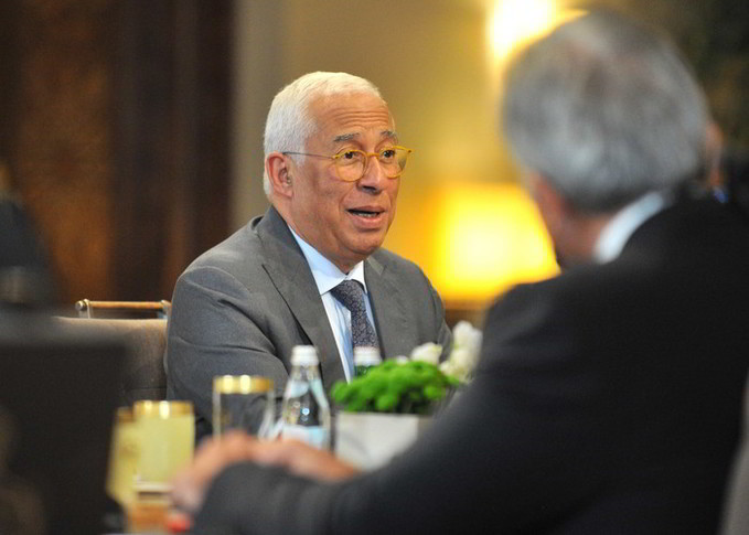 발언하는 안토니우 코스타 EU 정상회...