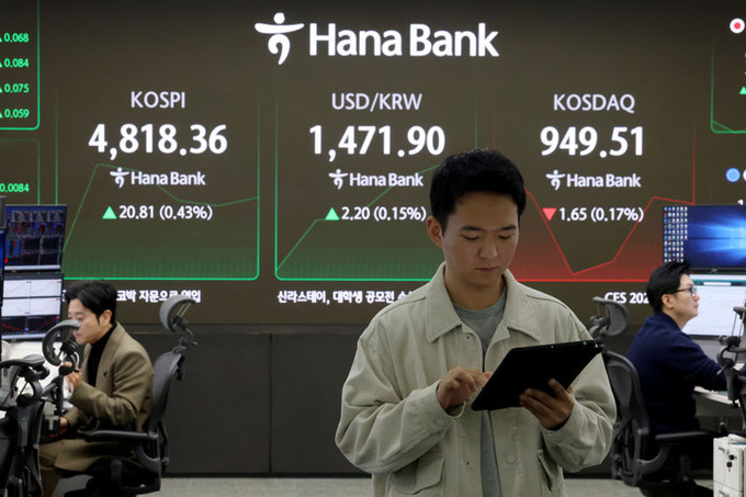 '진격의 코스피' 사상 첫 4800선 돌파… 새해 들어 11거래일 상승