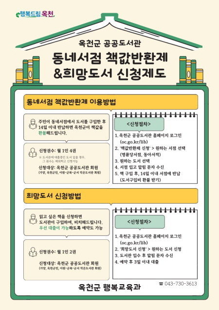 옥천군, ‘동네서점 책값반환제·희망도...