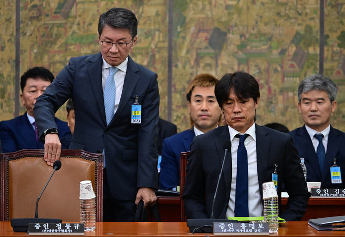 "잘 해드려야 하는데" 청문회 '정 선배' 문자 논란… 정몽규 "프라이버시"