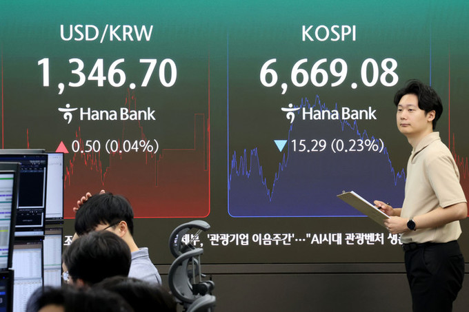 코스피 6600 하락 출발… 미 금리상승·AI 속도조절에 찬물