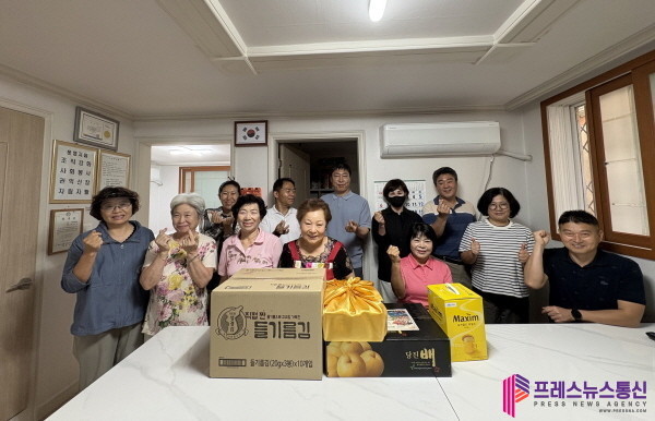 안산시 본오1동, 추석 명절 맞아 관내 경로당 10곳 방문