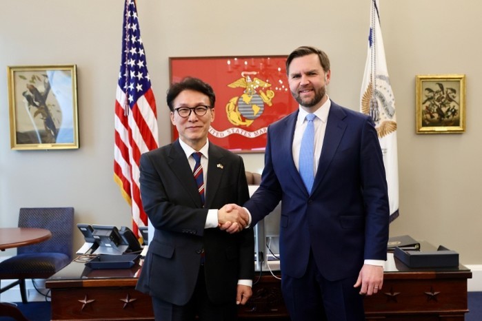 김민석 국무총리,밴스 부통령과 회담 ...